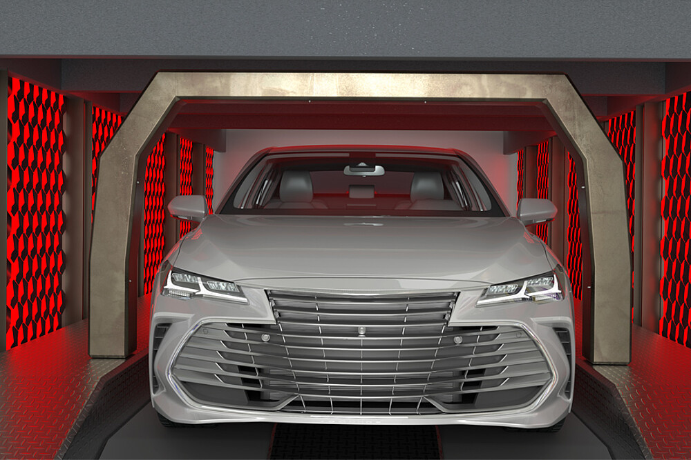 Kontrola procesu schnutí po lakování